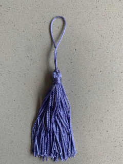 Kit 10 unidades de tassel de linha de seda, para artesanato em geral - Pacco Arts
