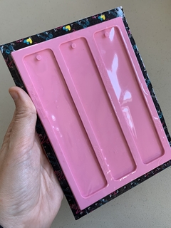 Molde para resina - marca-páginas liso triplo - comprar online