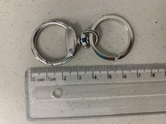 Argola para chaveiros prata, dupla, resistente - comprar online