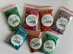 Glitter flocado - coleção gold!