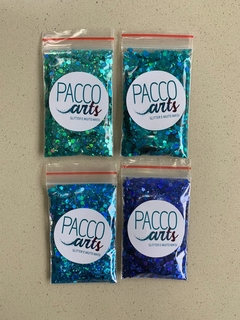 Kit Com 15 Cores De Glitter Holográfico Flocado (150 Gramas) - comprar online