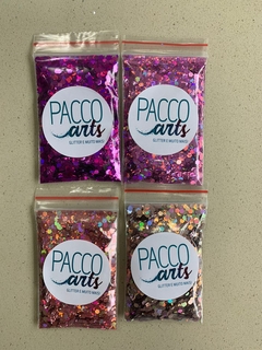 Kit Com 15 Cores De Glitter Holográfico Flocado (150 Gramas) na internet