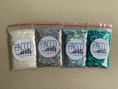 Kit Com 20 Cores De Glitter Holográfico Flocado (200 Gramas) - comprar online