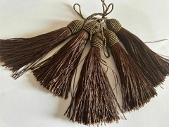 Pacote com 5 unidades de tassel, franja com tulipa, 9 centímetos - loja online