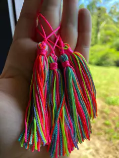 Kit 10 unidades de tassel de linha de seda, para artesanato em geral - comprar online