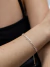 Pulseira Navete Cristal Dourada - PPN122