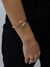 Bracelete Duo Meia Gota Verniz Italiano 18K - BDPM093 na internet