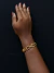 Bracelete Verniz Italiano Banho 18K Vazado Quadrado - BDV102 - comprar online