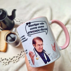 Caneca Frases Doutor Now - com alça e interior rosa - comprar online