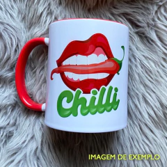 12 Canecas Brancas com alça e interior coloridos Personalizadas para empresa - loja online