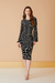 Vestido Midi Pontos Dourados - Agilità