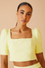 Cropped Crepe Decote Quadrado - Agilità - Bon Ton Le Boutique