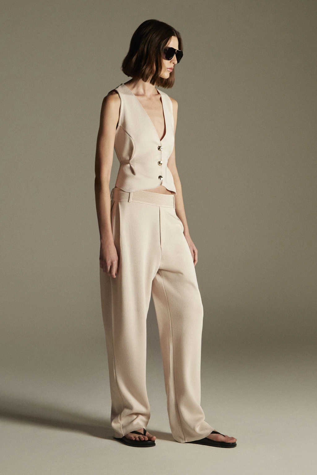 Calça Garden Bege - Maria Pavan