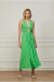 Vestido Midi Coulisse Verde - Animale