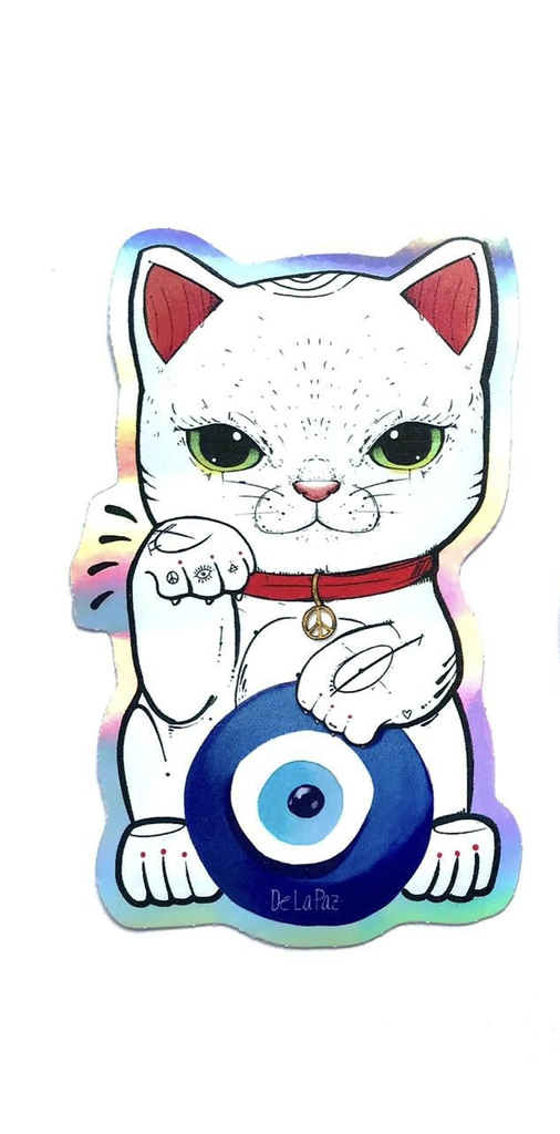 Sticker Lucky Cat chico