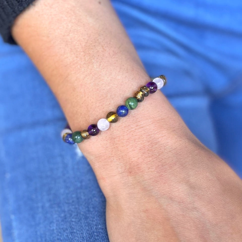 pulsera ámbar con piedras