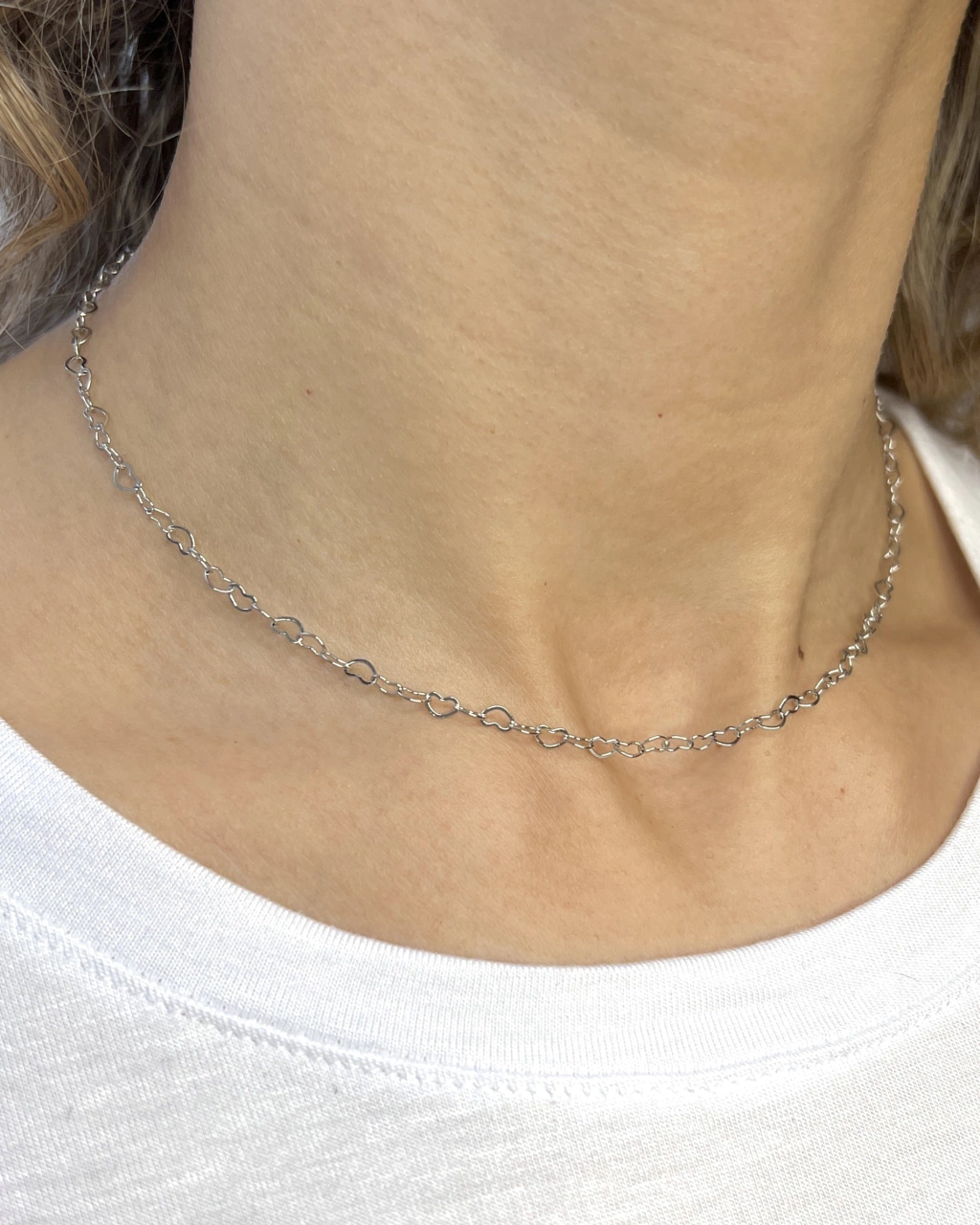 Collar cadena corazón