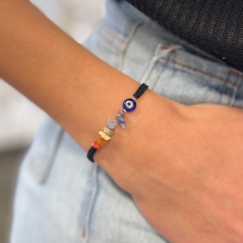 pulsera ágata chacras - comprar online