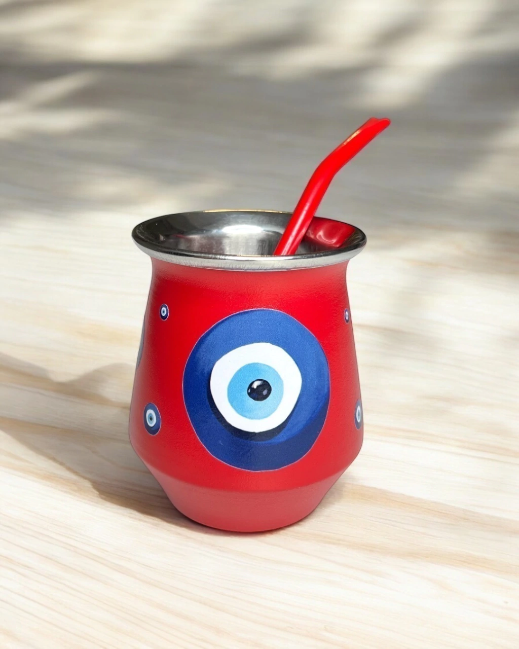 Mate Acero Eyes Rojo