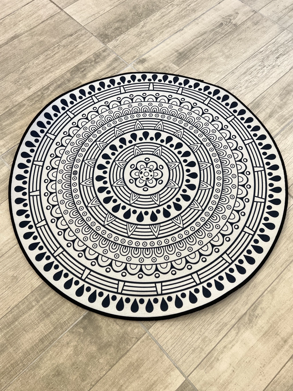 Alfombra Mandala Blanca