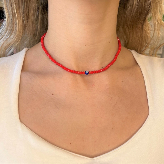 collar margot rojo