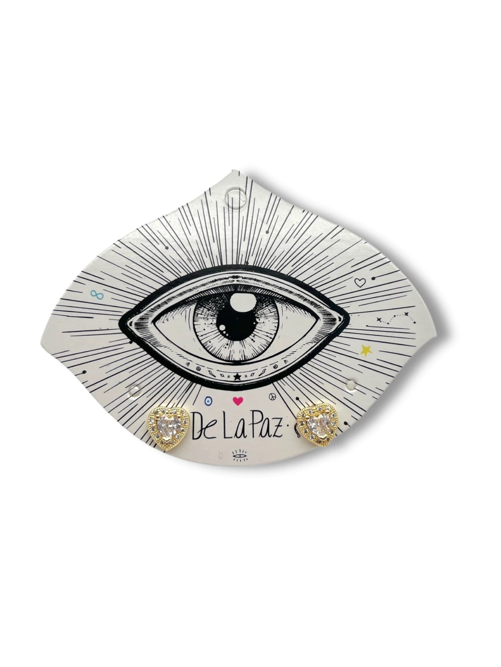 Aro crystal heart gold