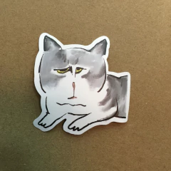 STICKERS GATO ONLY (SERIE J ) C/U - MR & MRS TEACUP