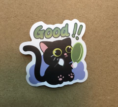 STICKERS LUCKY CAT/GATO (SERIE K) C/U