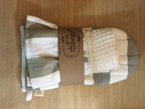 SET GUANTE DE COCINA + PAÑO JAIPUR
