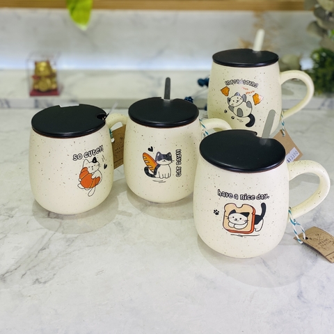 TAZA CERÁMICA GATO 420 ML - comprar online