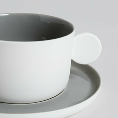 TAZA PLATO CAPRY GREY 200 ML - tienda online