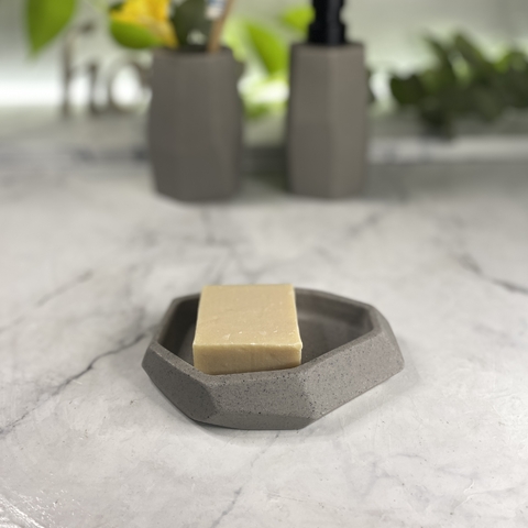 JABONERA GRIS SIMIL PIEDRA (LINEA GEO) C/U