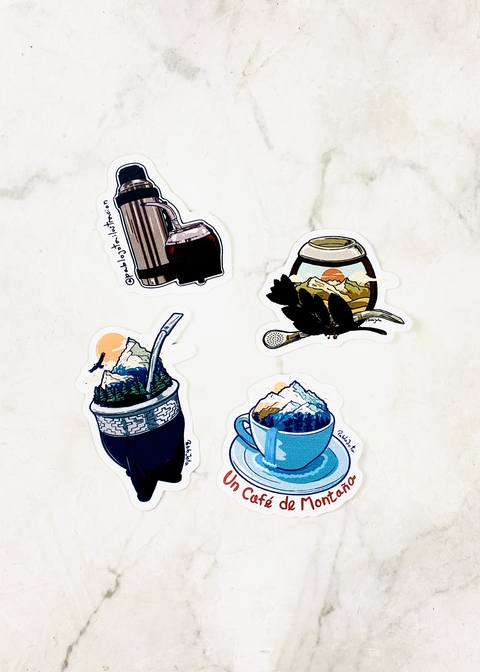 STICKERS TEAM MATE&CAFE MONTAÑA - comprar online