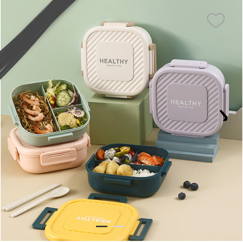 VIANDA CUADRADA HEALTHY 3 DIVISIONES