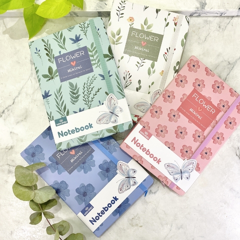 CUADERNO TAPA DURA FLOWER 96 HOJAS