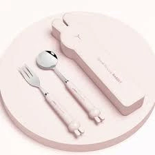 CUBIERTO INFANTIL OSOS & CONEJO - comprar online