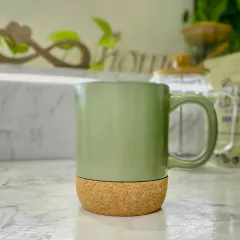 TAZA MUNG DE CERÁMICA CON BASE DE CORCHO 400 ML en internet