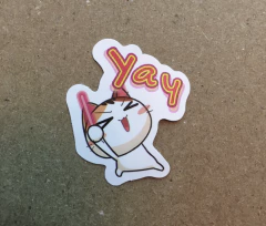 STICKERS LOVE CAT/GATO KAWAI (SERIE D ) C/U - tienda online