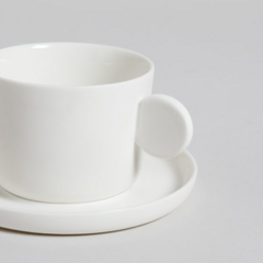 TAZA PLATO CAPRY GREY 100 ML - tienda online