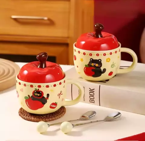 TAZA CERÁMICA APPLE CAT - comprar online
