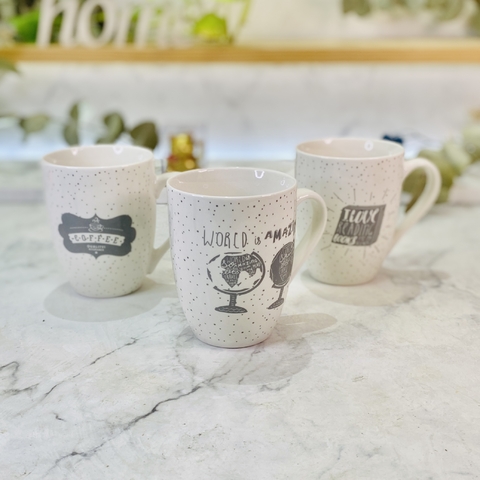 TAZA PORCELANA COFFEE & BOOK 330ML - comprar online