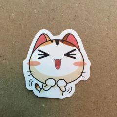 Imagen de STICKERS LOVE CAT/GATO KAWAI (SERIE D ) C/U