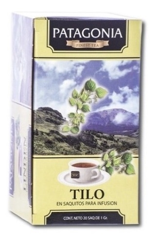 TÉ EN SAQUITOS PATAGONIA TILO 20 SAQ x 1 GR