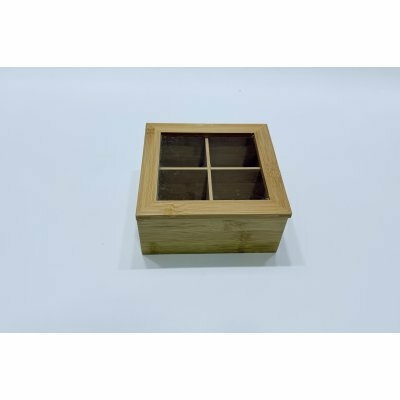 CAJA DE TÉ MADERA DE BAMBÚ