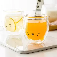 VASO DOBLE VIDRIO ANIMADO 250 ML - comprar online