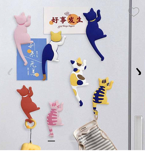 GANCHO COLGANTE MAGNÉTICO DISEÑO GATO