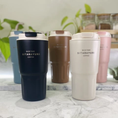 VASO TÉRMICO DE ACERO INOXIDABLE 600 ML.