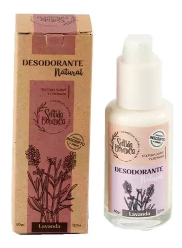 DESODORANTE NATURAL LAVANDA SENTIDA BOTÁNICA 60GR