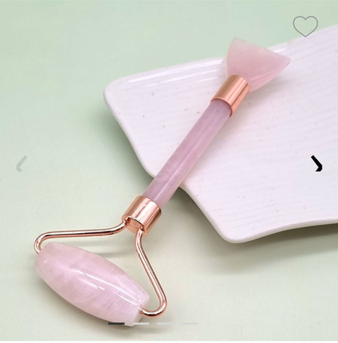 RODILLO+RASPADOR DE CUARSO ROSA