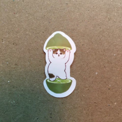 STICKERS GATO/CAT & CONEJOS (SERIE L) C/U - MR & MRS TEACUP